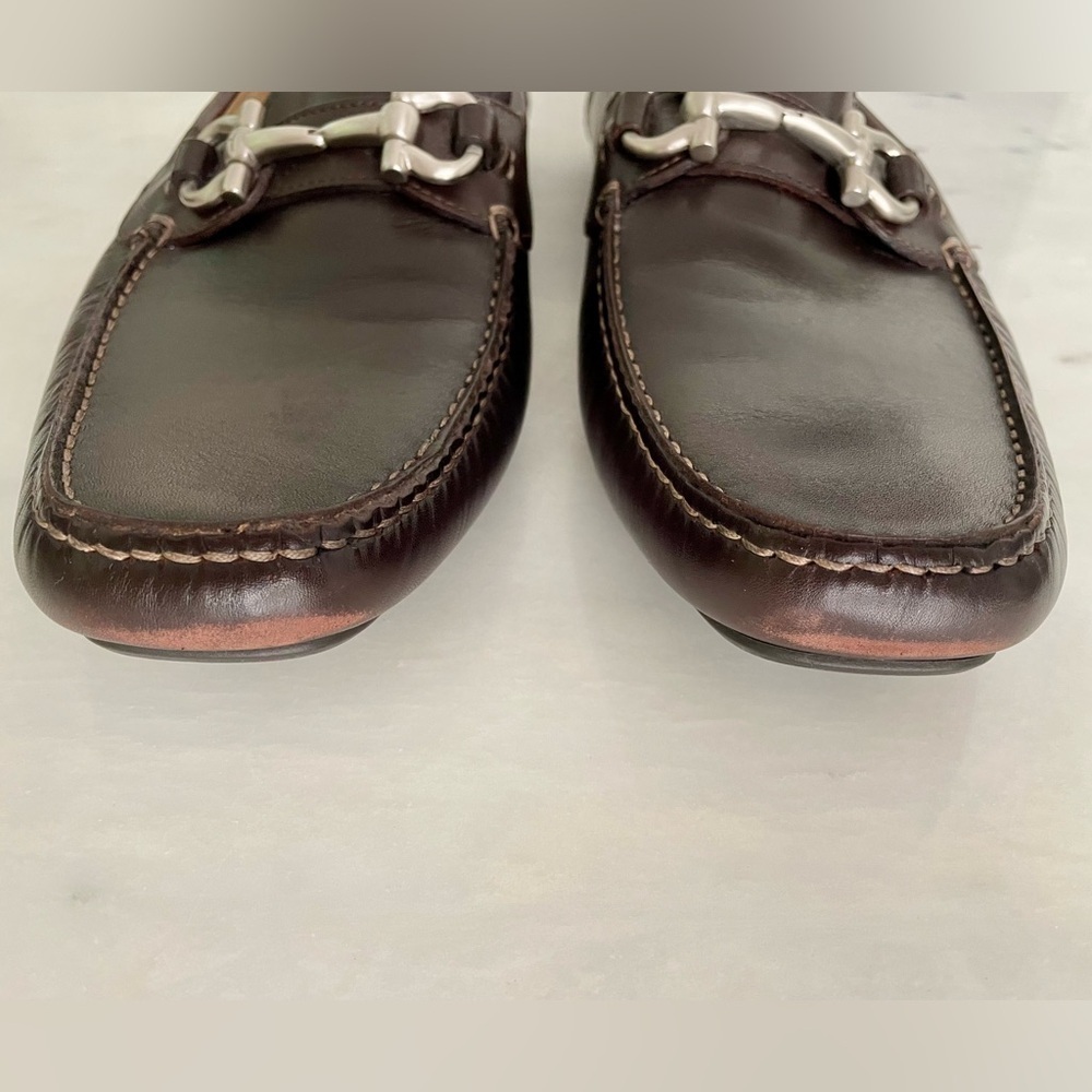 Salvatore Ferragamo Brown Leather Bit Loafers - Picture 6 of 10